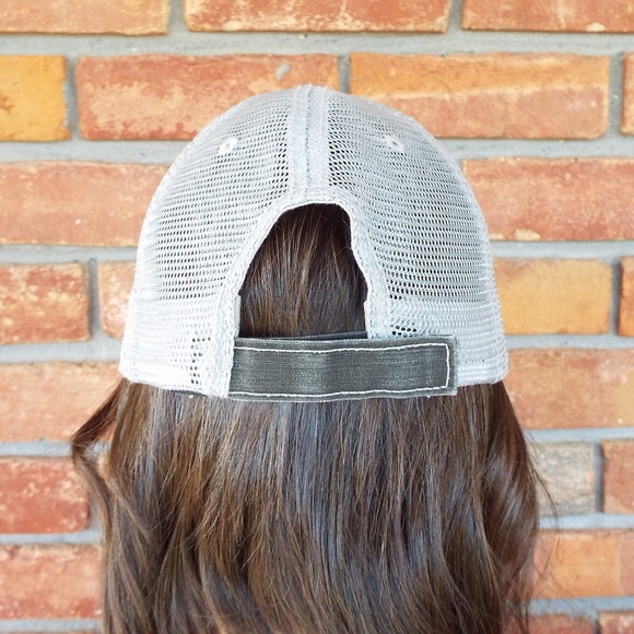 💚LAST 1 Backroads & Bonfires Distressed Trucker Hat Cap 0419 - Picture 4 of 4